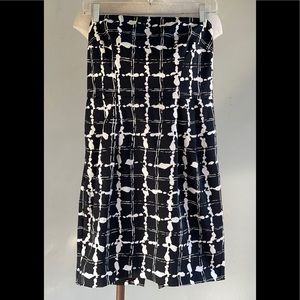Strapless Black & White Express Dress  Pockets